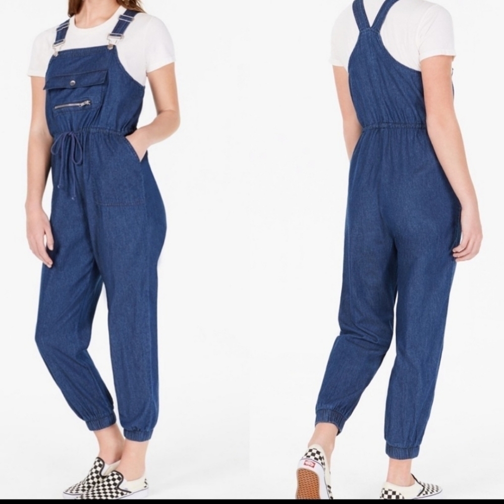 𝅺Dollhouse soft denim overalls medium EUC